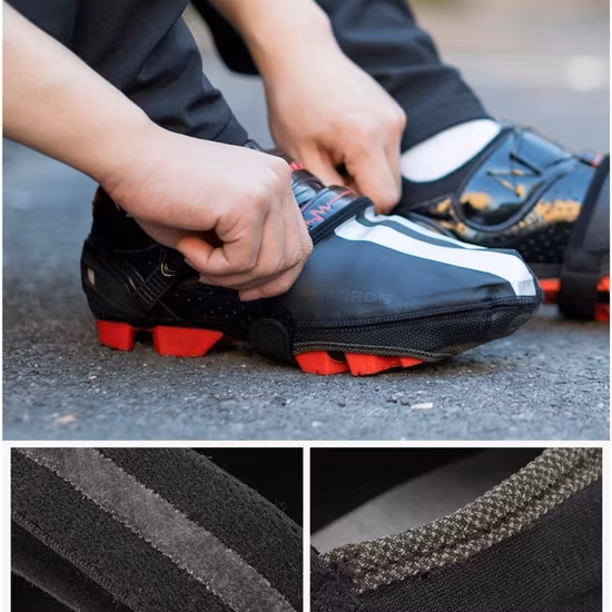 MTB トップシューズ防風反射アクセサリー耐摩耗性靴ひも防水サーマルサイクリングシューズ Wyz20672